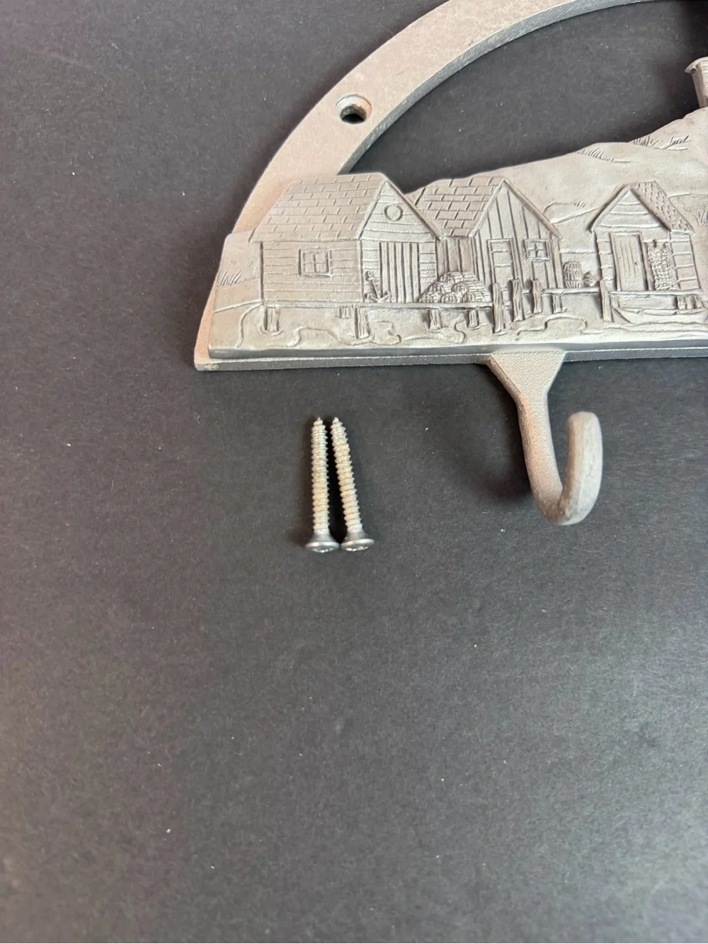 Lighthouse Coat Hook Seagull Pewter by Etain Ziin 2000 Vintage Metal Art